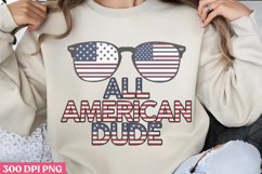 All American Dude PNG, 4th Of July Sublimation PNG Product Image 2