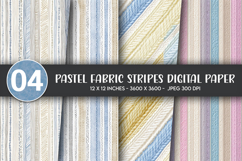 Pastel Fabric Stripes Digital Paper Product Image 1