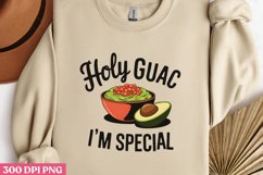 Holy Guac I’m Special PNG,Avocado Sublimation PNG Product Image 2