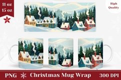 Christmas Mug Wrap Design, Christmas Sublimation Mug 15 Oz Product Image 1