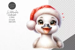 Christmas clipart, Swan clipart, Winter sublimation Product Image 1