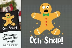 Oh Snap Svg, Christmas Cookie Svg, Funny Christmas Svg Product Image 2