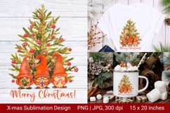 Christmas Gnomes Sublimation. Merry Christmas Gnomes Product Image 1