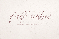 Fall Ember Calligraphy Font Product Image 1