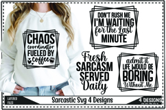 Funny Sarcastic Svg, Sarcasm Quotes Svg Designs Product Image 1