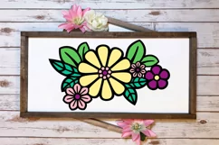 3d Flower SVG | Layered SVG Flowers | 3d Floral Bouquet SVG Product Image 5