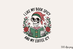 I LIKE MY BOOK SPICY PNG, Reading Book Sublimation Product Image 2