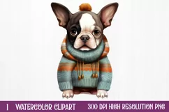 Christmas Dogs Sublimation Clipart, Christmas Dog Clipart Product Image 2