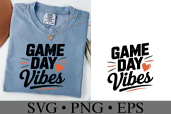 Game Day Vibes Svg | Sport Svg | Shirt Svg Product Image 2