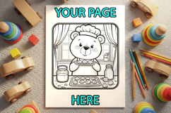 Toddler Coloring Page Mockup Product Image 2