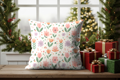 Pillow mockup in winter room Product Image 2