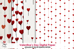 Valentine's Day Digital Paper, background clipa Product Image 1
