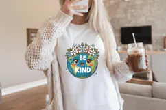 Be kind PNG Sublimation | Earth Day PNG Design Product Image 1