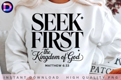Seek First the Kingdom of God Matthew 6:33 Christian Bible Product Image 2