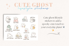 Pastel Ghost Planner Stickers | Kawaii Lifestyle PNG Set Product Image 1