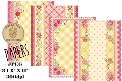 Shabby Chic, Flowers, Papers, Junk Journal Product Image 1