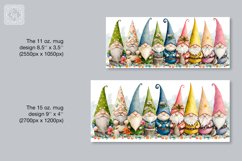 Funny Gnomes mug PNG sublimation. 11 &amp; 15 oz mug wrap PNG Product Image 2