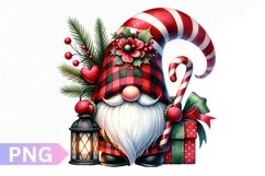 Christmas Gnome Sublimation, Clipart PNG Design Product Image 1