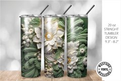 TUMBLER FILES CLAY LOOK FLOWERS Product Image 1