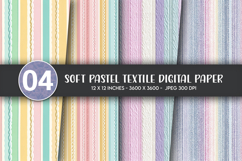 Soft Pastel Textile Digital Paper Product Image 1
