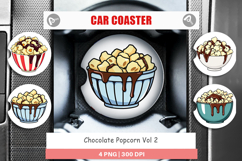 Car Coaster Chocolate Popcorn Product Image 1
