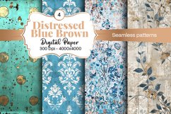Distressed Digital Paper for Scrapbooking Seamless pattern Product Image 2