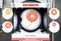 Car Coaster Donut Balloon Product Image 1