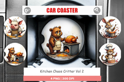 Car Coaster Kitchen Chaos Critter Product Image 1