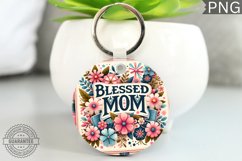 Blessed MOM - Keychain Sublimation Design Product Image 1