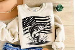 USA Fishing Svg Design | Svg Cut Files | Shirt Svg Product Image 2