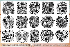 Inspirational SVG Bundle, Motivational Quotes, Flowers SVG Product Image 1