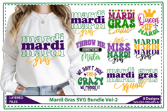 Mardi Gras SVG Bundle, Mardi Gras T-shirt Designs Product Image 1