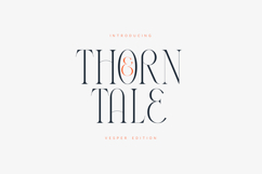 Thorntale Elegant Modern Serif Font Product Image 1