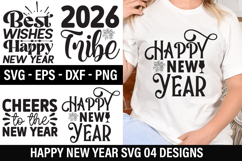 Happy New Year SVG Design - Cheers to the New Year Product Image 1