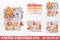 Retro Christmas Tshirt SVG Product Image 1