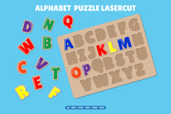 Alphabet Puzzle Laser cut - Kids Puzzle Laser cut Product Image 1