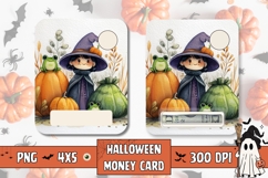 Cartoon Halloween Pumpkins Money Card, Halloween Gift Card Product Image 1
