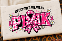 In October We Wear Pink ublimation Design Product Image 5