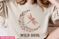 Wild soul PNG, Retro Dragonfly Sublimation PNG Product Image 2