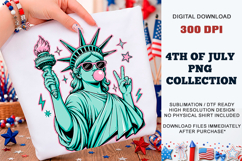 Bubble Gum Liberty PNG | Cool Statue of Liberty DTF Product Image 2