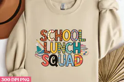 SCHOOL LUNCH SQUAD PNG, Lunch Lady Sublimation PNG Product Image 2