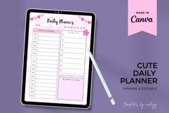 Cute Aesthetic Daily Planner Template | Editable Canva Daily Product Image 2