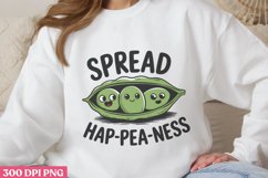 Spread Hap PEA ness PNG, Funny Puns Sublimation PNG Product Image 2