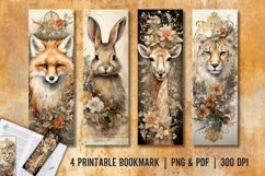 Animal Vintage Bookmark Sublimation Design Product Image 1