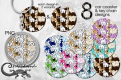 Dogs design bundle | Car coaster &amp; key chain sublimation Product Image 1