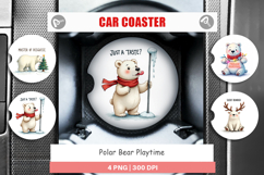 Polar Bear Playtime Car Coaster Product Image 1