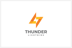 Thunder Logo Design Vector Template Product Image 1