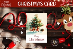 Christmas Animals Greeting Card, Christmas Tree Card Product Image 1