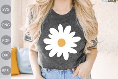 Daisy SVG Design / Boho Girl Tshirt Design Product Image 1