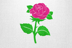 Pink Rose Bloom Embroidery Design File Product Image 1
